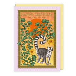 Lemur Birthday Card 