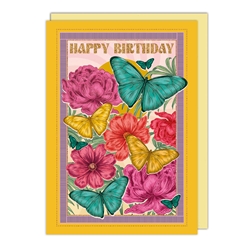 Butterflies Birthday Card 