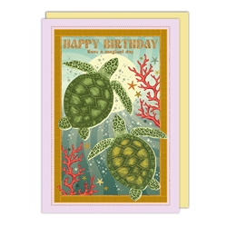 Turtle Love Birthday Card 
