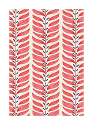 Red and Blue Vine Blank Card
