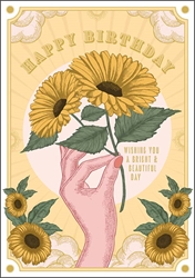 Sunflowers Birthday Card 