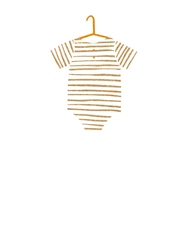 Striped Onesie Baby Card