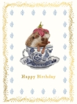 Teacup Hedgehog Birthday Card