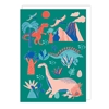 Green Dinosaurs Blank Card 
