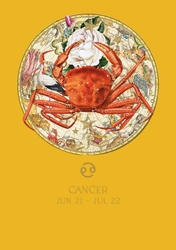 Cancer Zodiac Baby Card