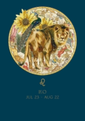 Leo Zodiac Baby Card