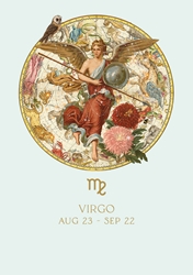 Virgo Zodiac Baby Card