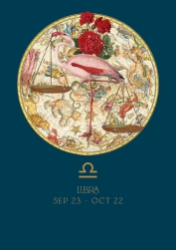Libra Zodiac Baby Card