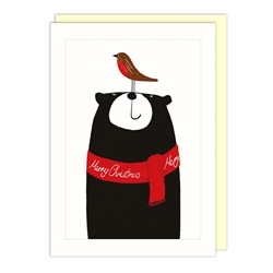 Bear & Robin Christmas Card Christmas