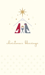 Manger Blessings Christmas Card 