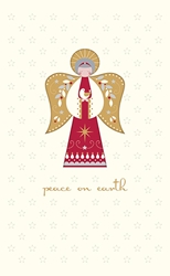 Angel Peace Earth Christmas Card 