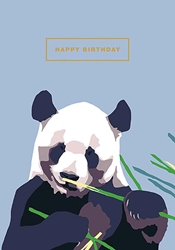 Panda Birthday Card 