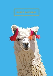 Llama Birthday Card 