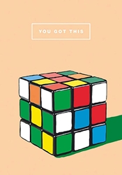 Rubiks Cube Friendship Card 