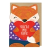 Fox Valentines Day Card 
