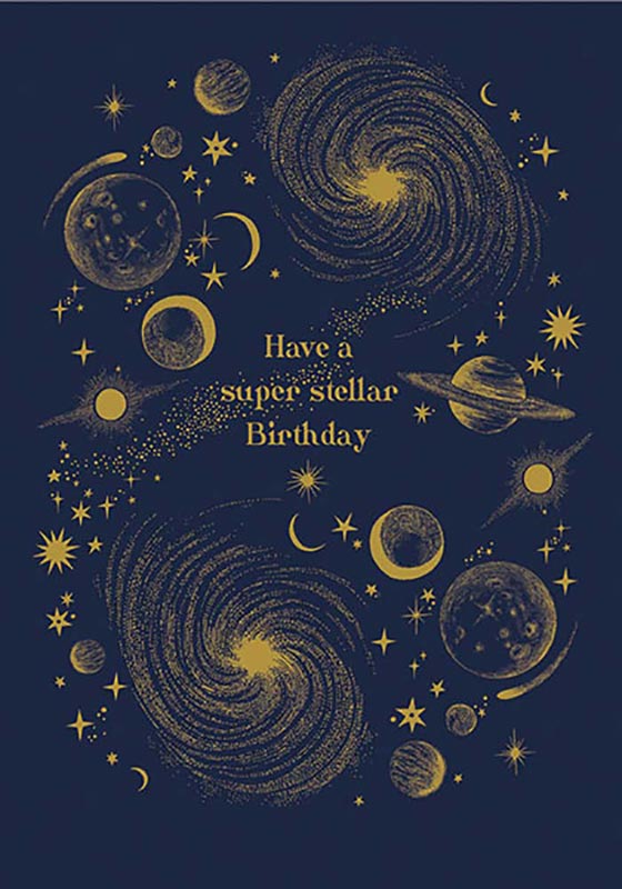 The Art File - Stellar - Birthday Card #IF003