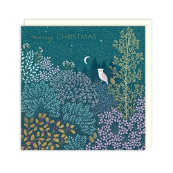 Owl Green Christmas Luxury Boxed Cards Christmas
