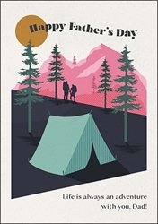 Camping Fathers Day Card 