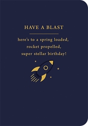 Rocket Birthday Card 