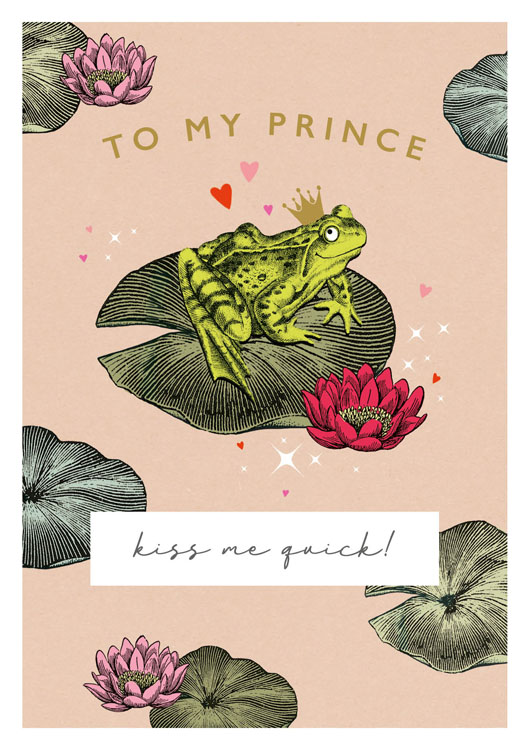 Frog Prince Valentine's Day Card
