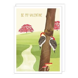 Woodpecker Valentines Day Card 