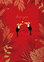 Toucans Valentines Day Card 