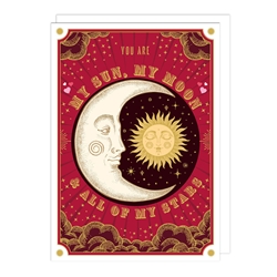 Sun Moon & Stars Love Card 