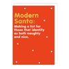 Modern Santa Christmas Card Christmas