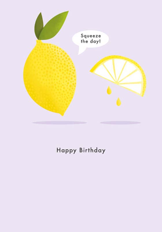 Lemon Birthday Card 