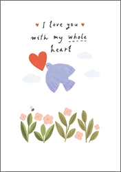 Dove Heart Valentines Day Card 