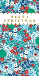 Christmas Flowers Money Wallet - Christmas Card 