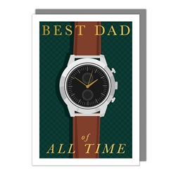 Best Dad Time Fathers Day Card 