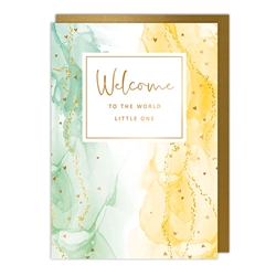 Welcome Little One Baby Card 