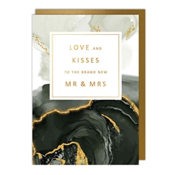 Love & Kisses Wedding Card 