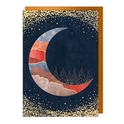 Slice Moon Blank Card 