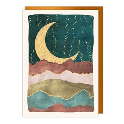 Rest Moon Blank Card 
