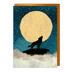 Howling Wolf Blank Card 