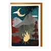 Fire Moon Blank Card 