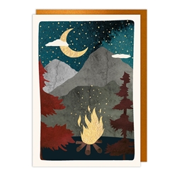 Fire Moon Blank Card 