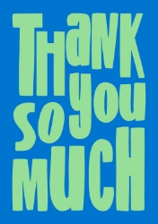 So Much Thank You Card