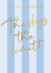 Skys The Limit Graduation Card