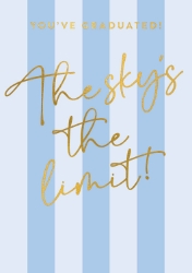 Skys The Limit Graduation Card