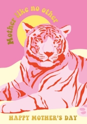 Pink Tiger Mothers Day Card