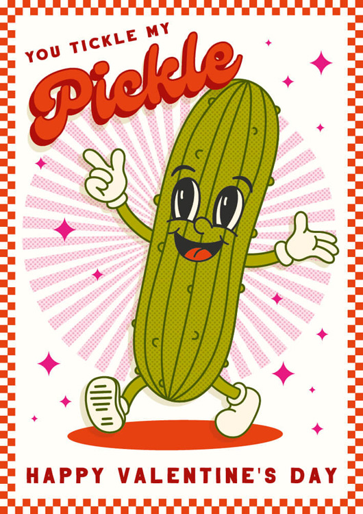 Tickle Pickle Valentine's Day Card