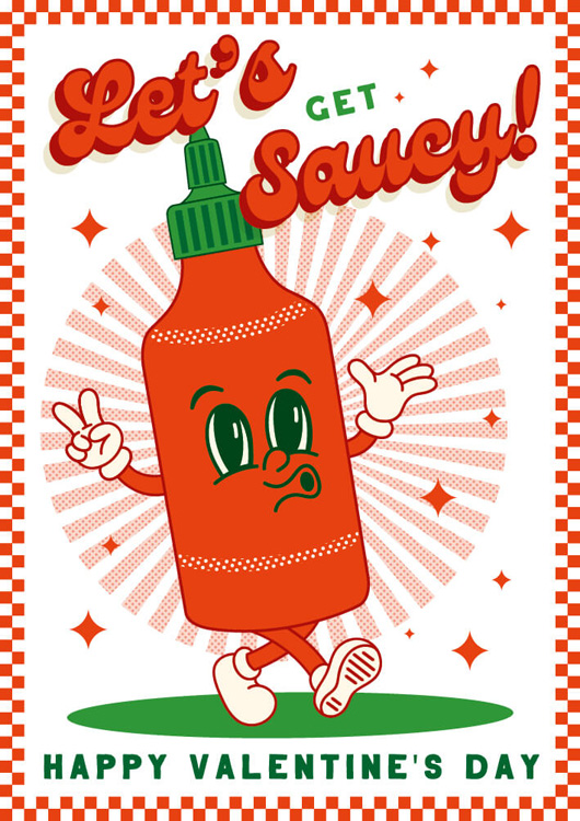 Get Saucy Valentine's Day Card