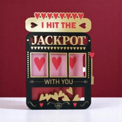 Diecut Jackpot Love Card