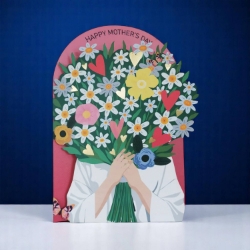 Diecut Bouquet Mothers Day Card