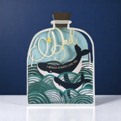 Diecut Bottle Fathers Day Card