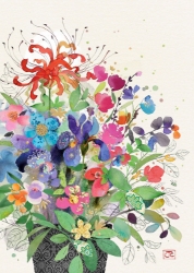 Floral Mix Blank Card