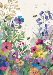 Colorful Meadow Blank Card